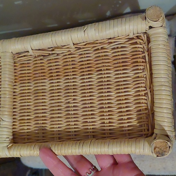 Vintage Boho Wicker Shelf - Picture 7 of 14